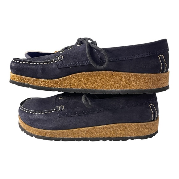 Birkenstock Edson Suede Leather Shoes - Night Blue - EU 42 / US 11-11.5 - Picture 3 of 6